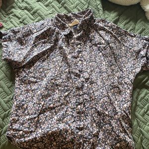 Button Up Floral Top